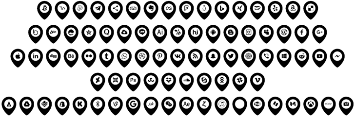 Icons Font Color font插图2