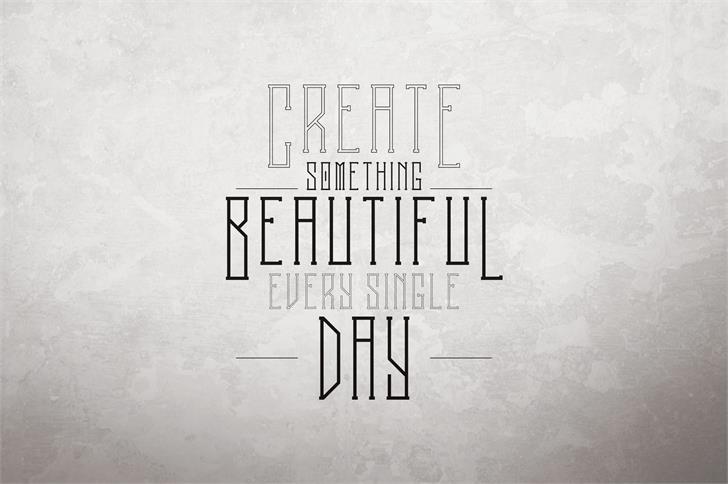 Melancholy Outline font插图5