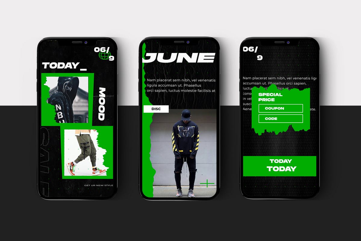 潮牌新品发布Instagram社交推广设计素材 Instagram Story Template插图(2)