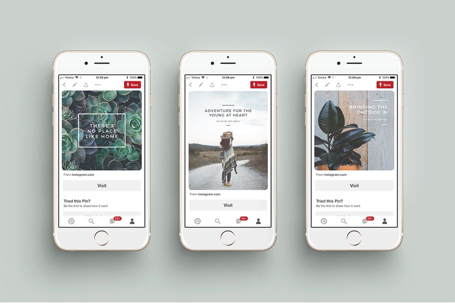 社交媒体平台Pinterest多用途贴图模板素材库精选 J U N I P E R Pinterest Pack插图(4)