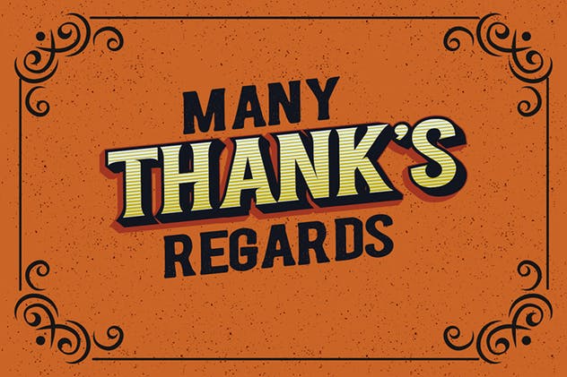 复古分层英文衬线字体 Authentic Layered Fonts插图(12)