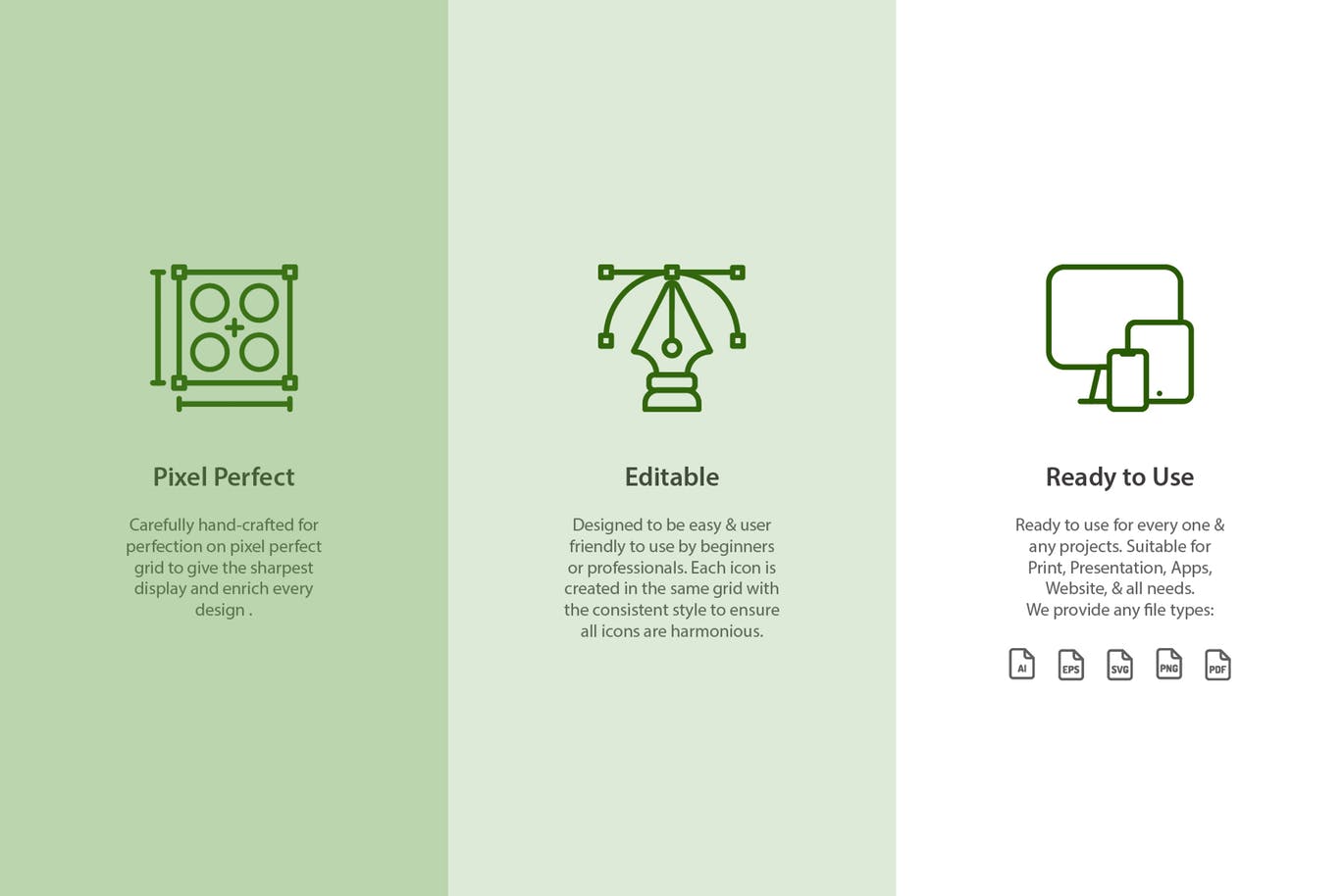 动物卡通形象填充图标素材 Animal Cartoon (Filled)插图(3)