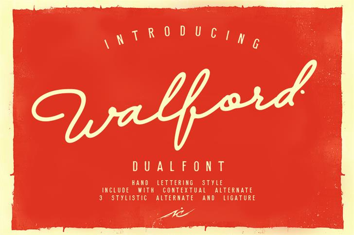 Walfords font插图 Walfords font插图