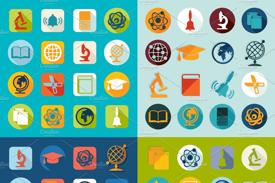 9套在线教育/在线课程图标 9 EDUCATION sets of icons插图(2)