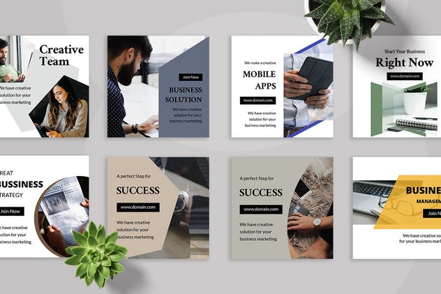 创意品牌社交媒体广告模板素材库精选合集 Hexxa – Social Media Kit插图(2)