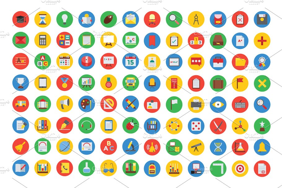 125+教育培训主题矢量图标下载 125+ Education Vector Icons插图(3)