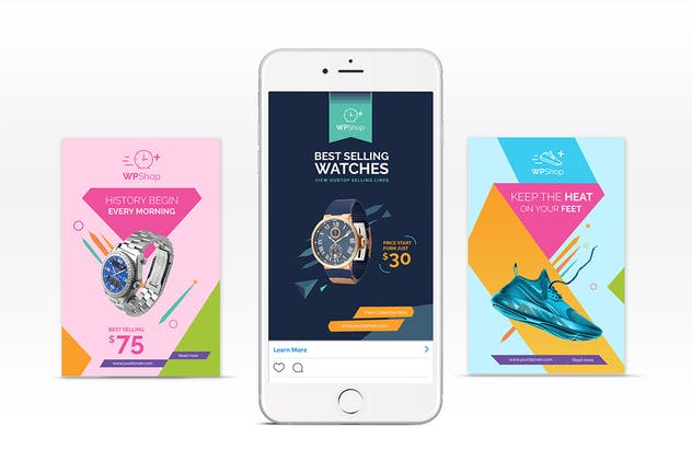 10款Pinterest图片社交Banner素材库精选广告模板 10 Pinterest Pin Banner-Products插图(4)