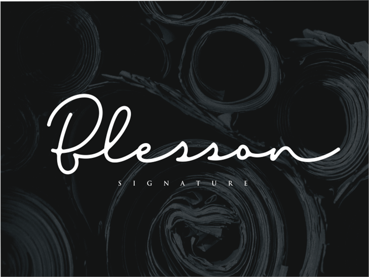 Blesson font插图 Blesson font插图