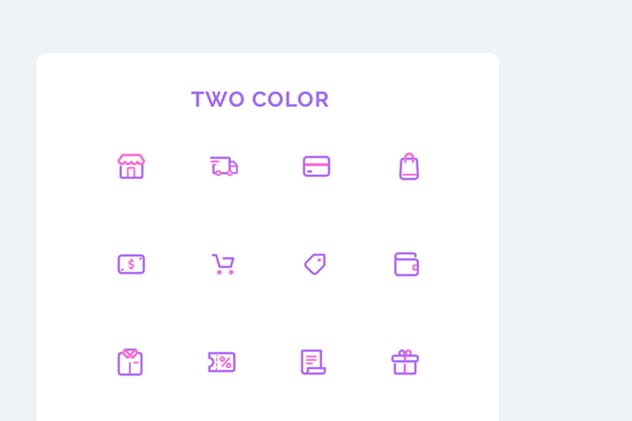电子商务网站设计图标集 UICON E-Commerce Online Shop Icons插图(2)