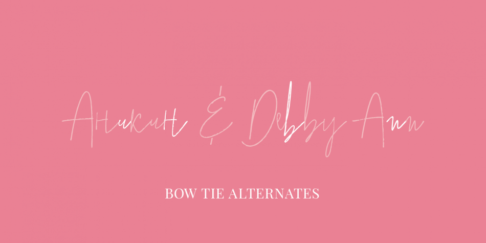 Bow Tie Font Family插图4