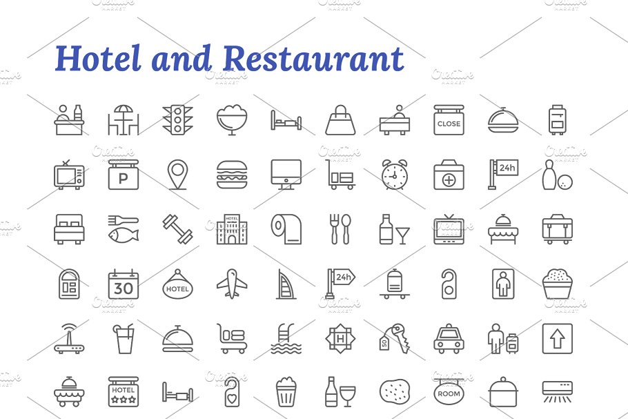 7671枚线条图标合集 7671 Line Icons插图(12)