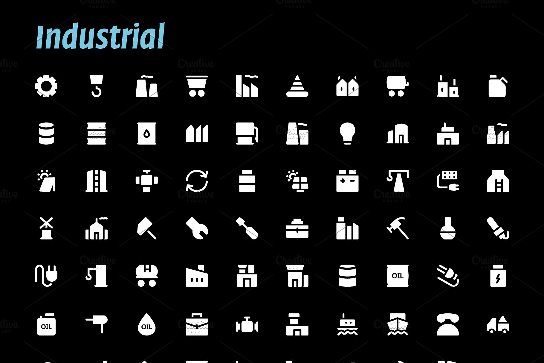 7930枚字形图标大礼包 7930 Glyph Icons插图(18)