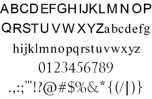 One Time Roman font插图1