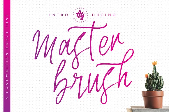 Master Brush Font插图
