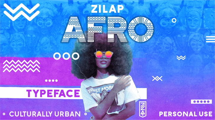 Zilap Afro font插图 Zilap Afro font插图