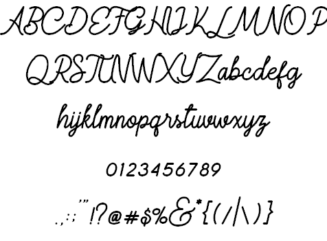 Majestic Romance font插图10