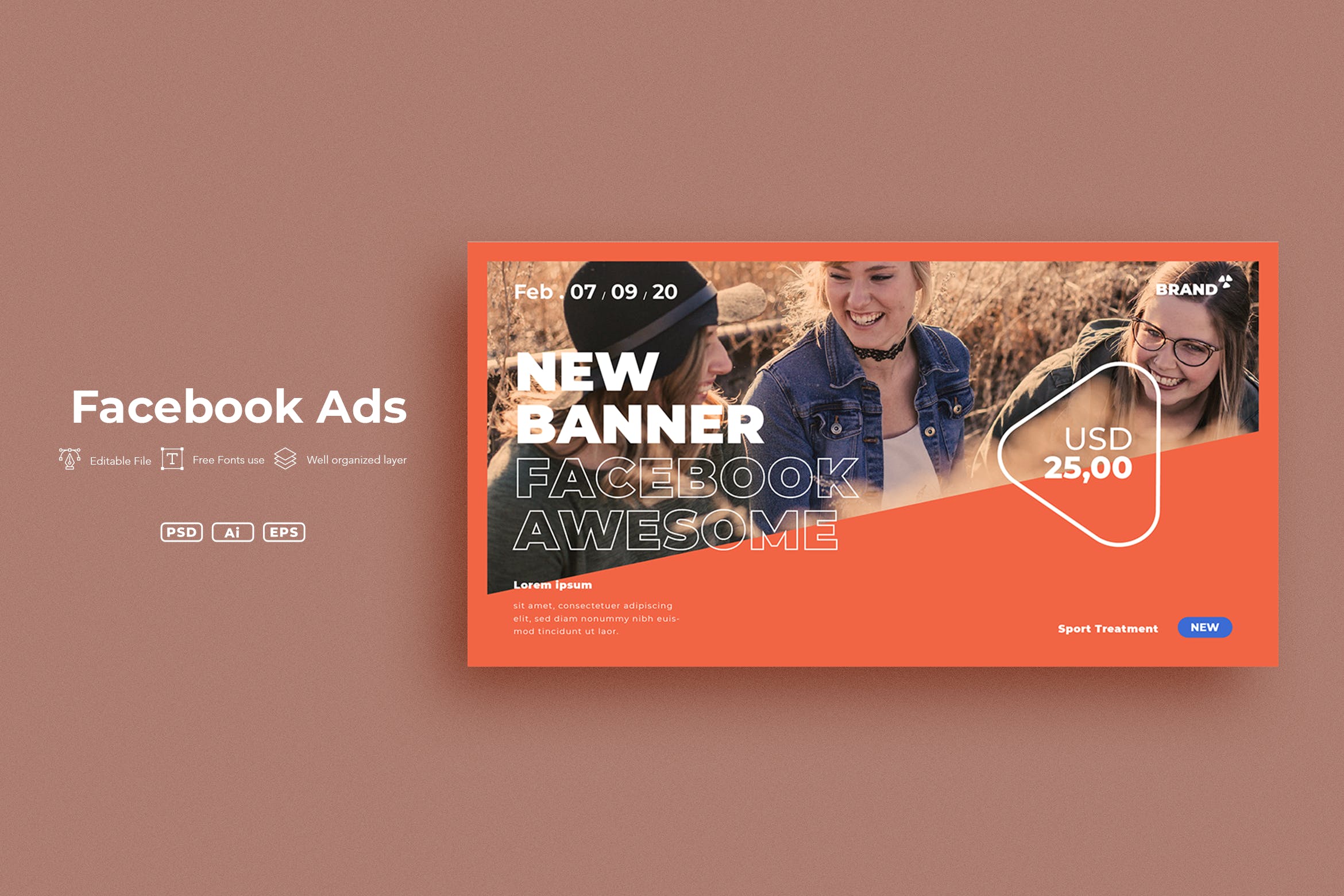 Facebook社交媒体品牌活动广告设计模板素材库精选v25 SRTP – Facebook Ads.v25插图