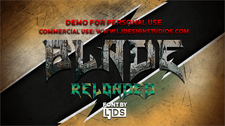 Blade Reloaded DEMO font插图1 Blade Reloaded DEMO font插图1
