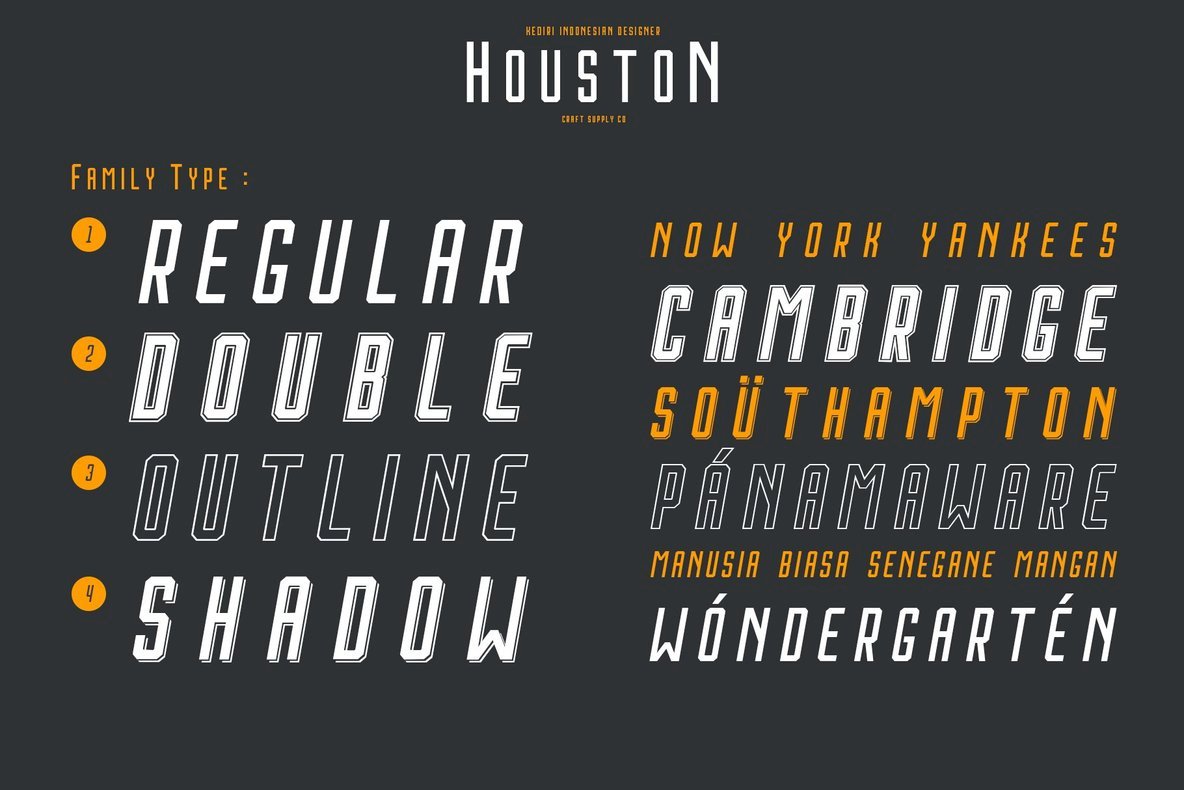 Houston Italic Font Family插图4