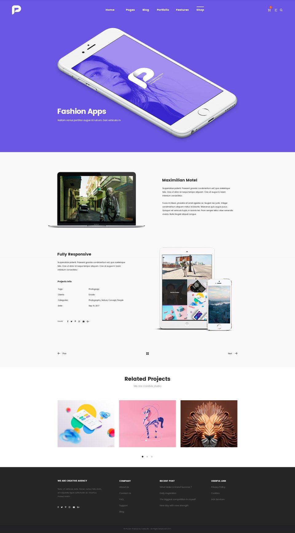 高质量网站全套 PSD 模板素材库精选 Pisces-Multi Concept PSD Template插图(11)