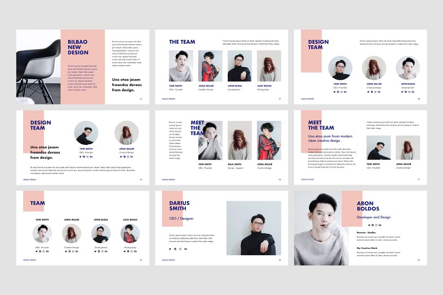 创意设计公司路演PPT幻灯片模板 BILBAO – Powerpoint Template + Bonus插图(9)