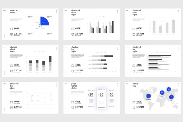 功能强大的简约企业合作PPT演示模板 PATTERN Powerpoint Template插图(7)