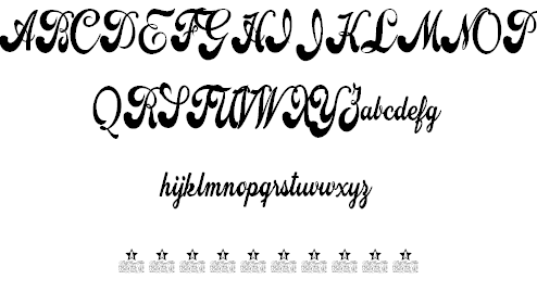 Attraction Personal Use font插图2