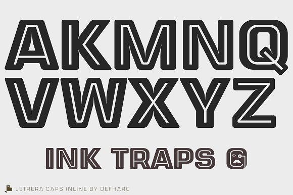Letrera Caps – Layered & Color Fonts插图3