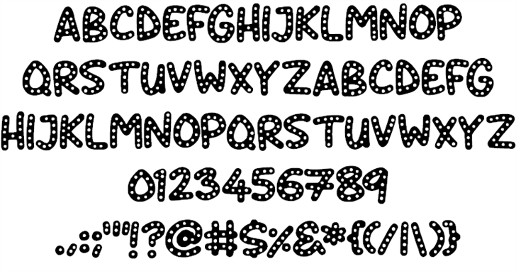 Crazy Dots font插图1 Crazy Dots font插图1