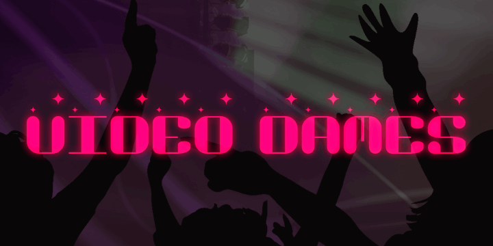 Video Dames font插图