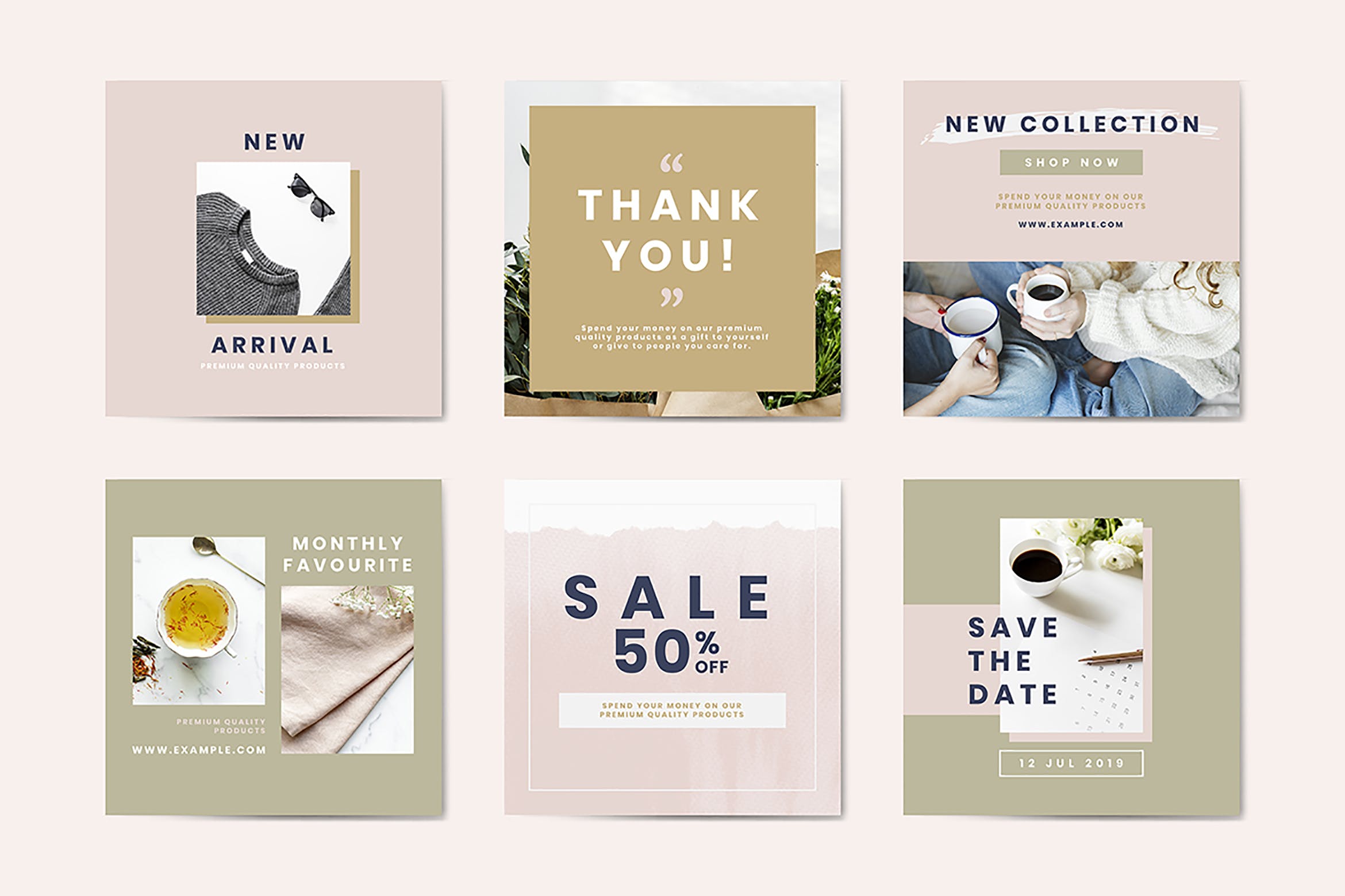 购物&销售广告设计AI矢量模板v2 Shopping & sale advertisement templates vector set插图