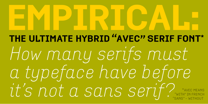 Empirical Font Family插图1