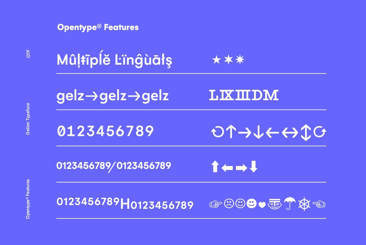 Gelion Font Family插图7