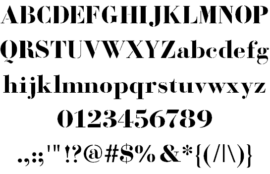 Bodoni Fragile font插图6