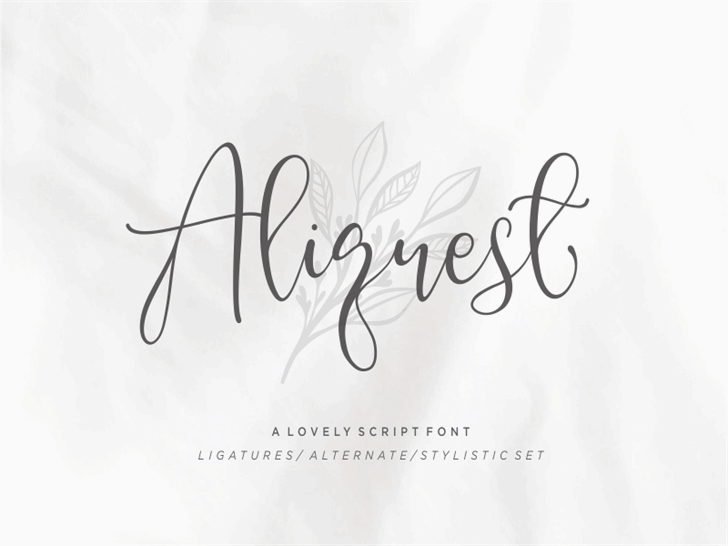 Aliquest font插图 Aliquest font插图
