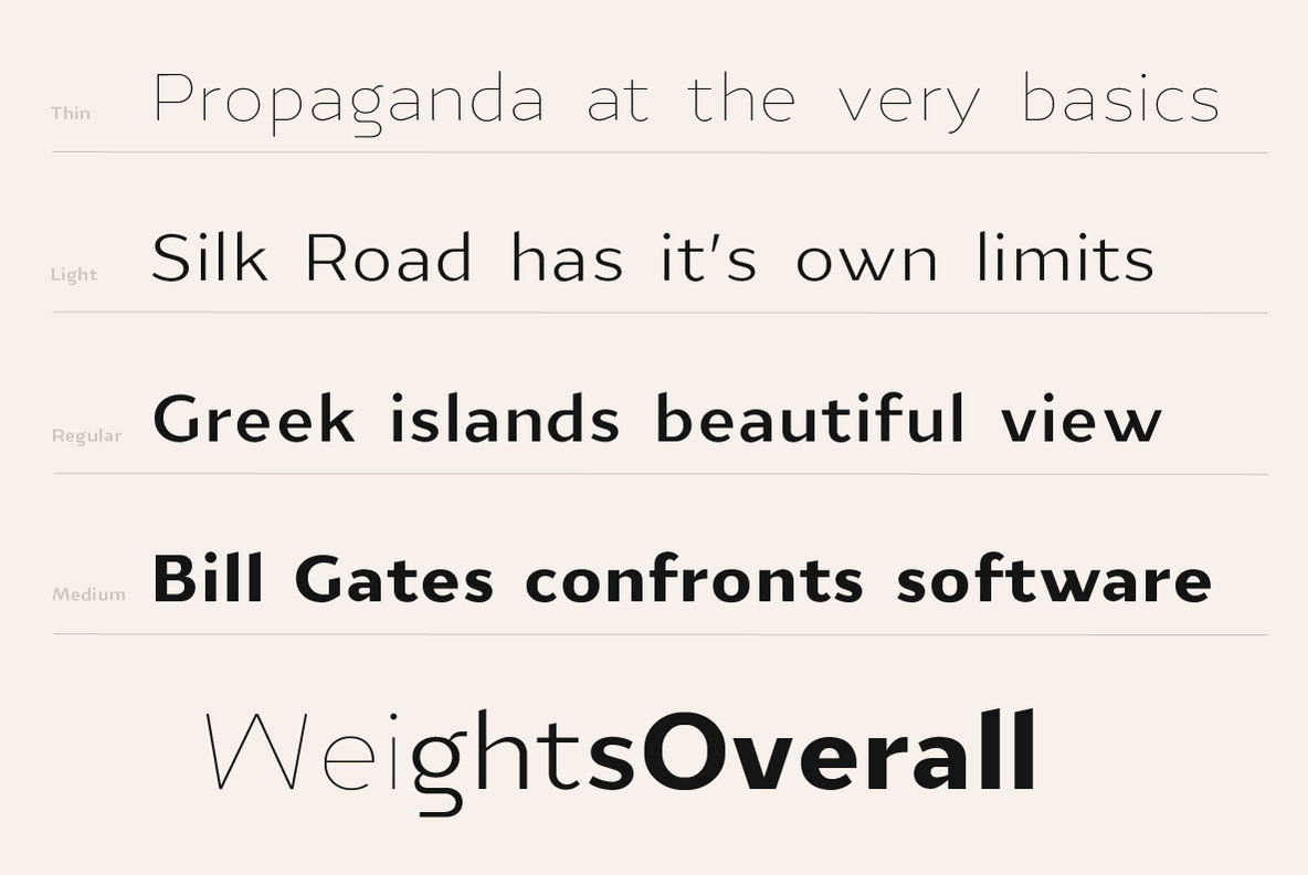 YE PlainSans Font Family插图1