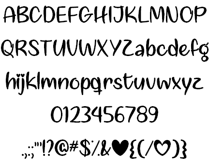 Liebe finden font插图2