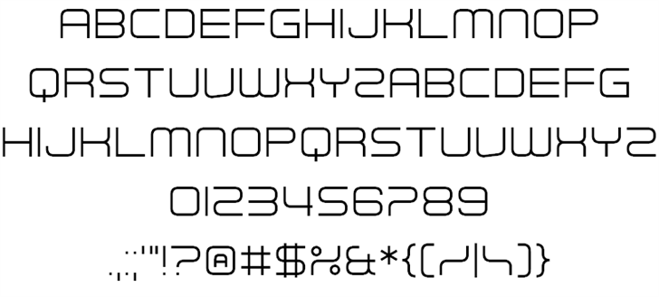 Futuristic Armour font插图1