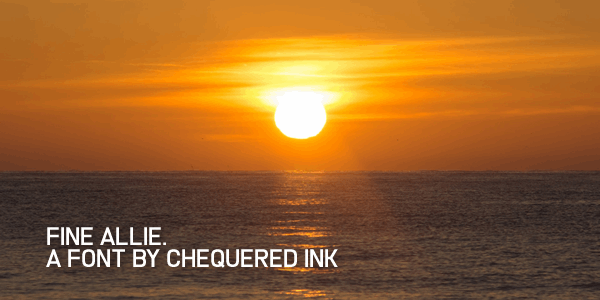 Fine Allie font插图