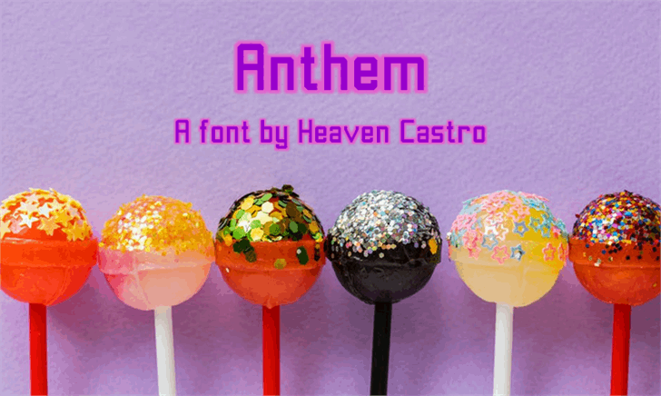 Anthem font插图