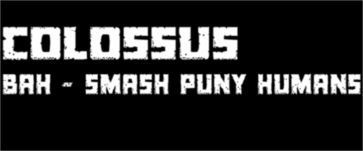 Colossus font插图1