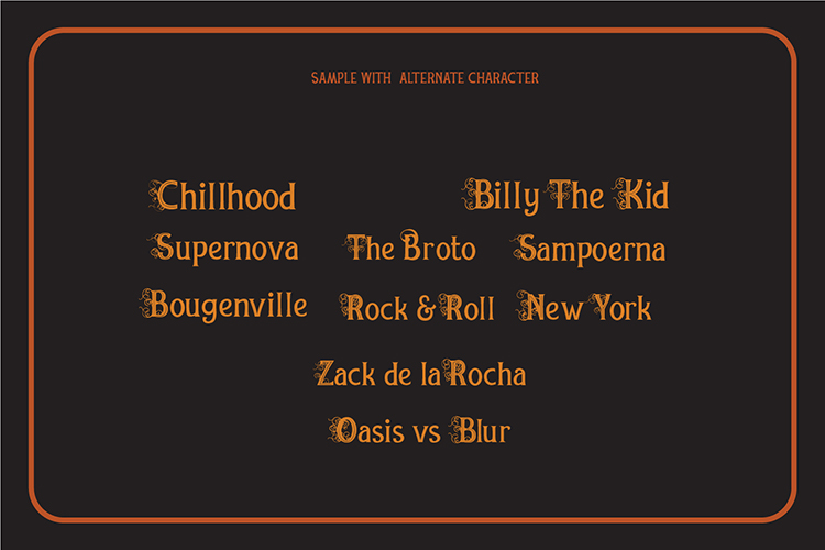 REXMONERegular Font插图3