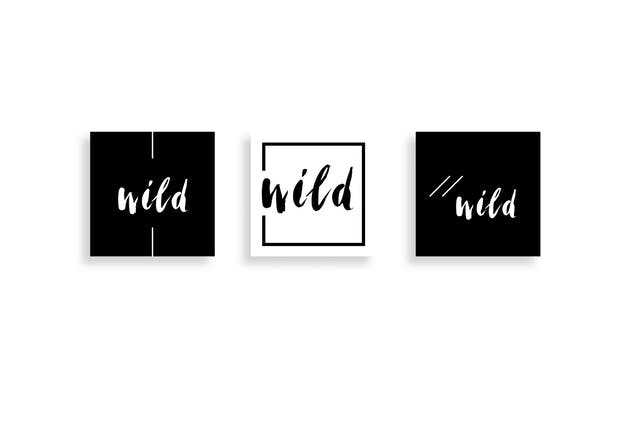 时尚黑白Facebook社交媒体广告模板 Black & White Facebook Ad Templates插图(8)