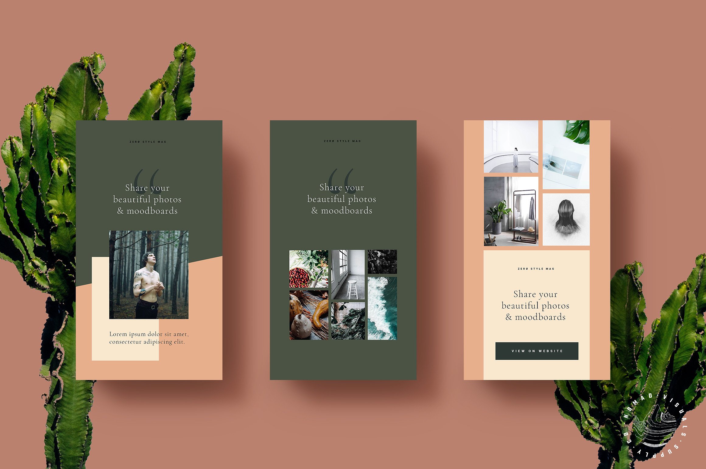 时尚高端Instagram故事动画模板素材库精选 Natural Store Animated Stories [psd]插图(5)