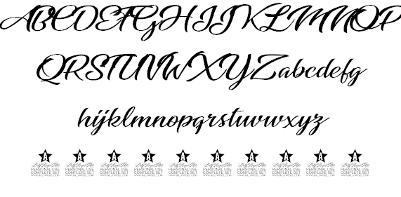 Awesome Season Personal Use font插图2