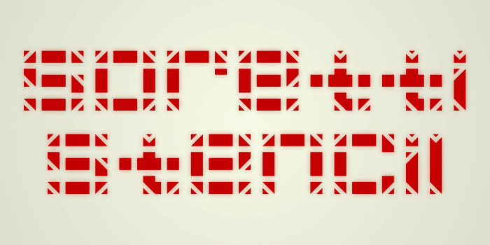 Soretti Stencil font插图