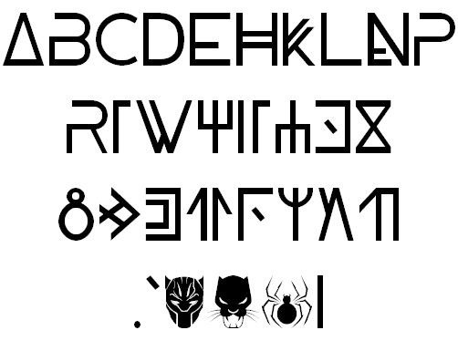 WAKANDA PANTHER font插图2 WAKANDA PANTHER font插图2