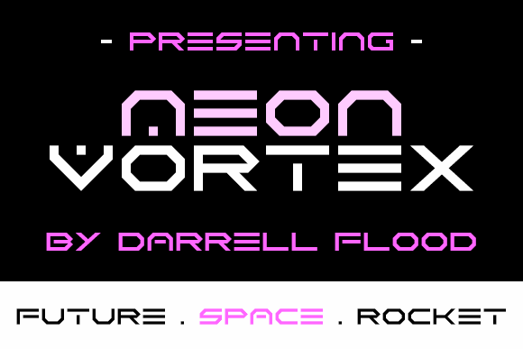Neon Vortex font插图 Neon Vortex font插图