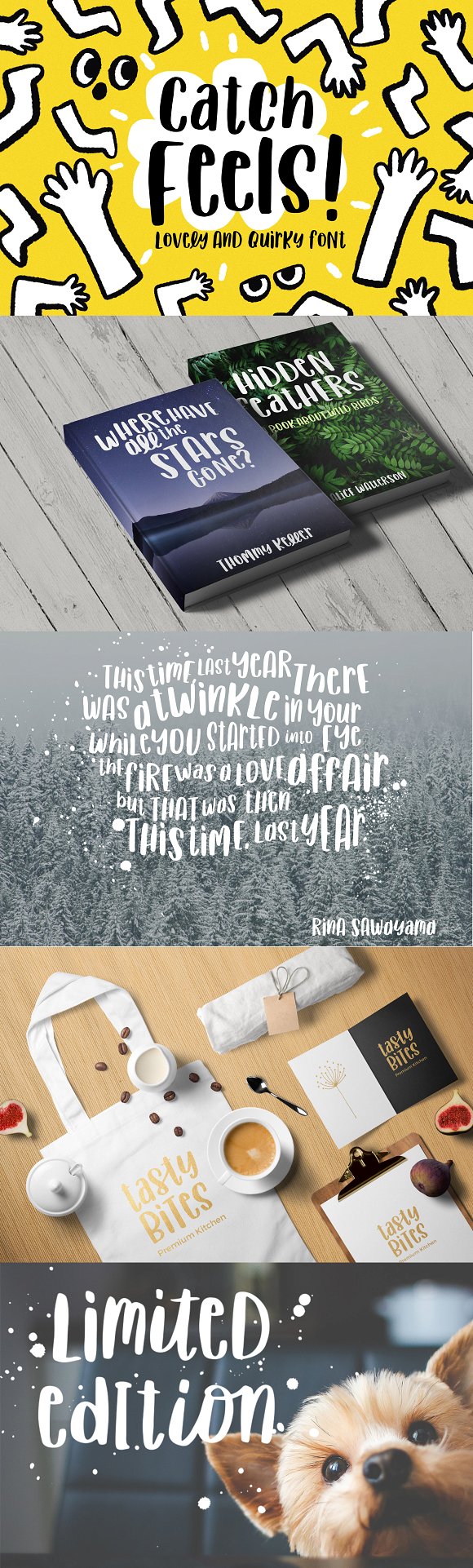 Catch Feels – Lovely and Quirky font插图