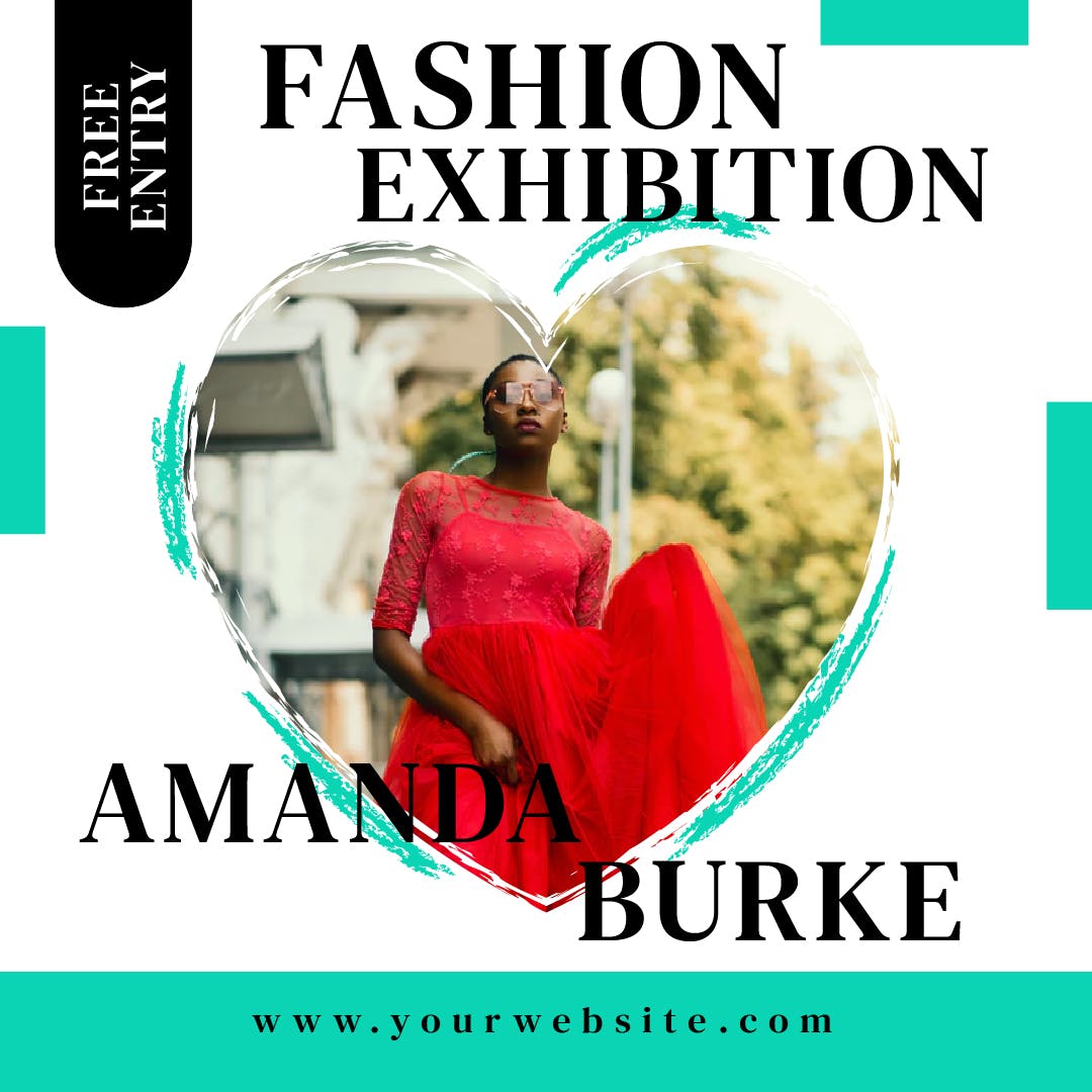 时尚品牌社交媒体推广设计模板素材库精选素材 Fashion Exhibition Media Banners插图(6)